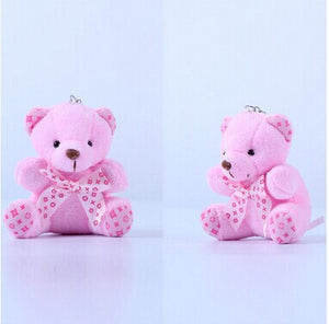 10cm Teddy Bear Plush Toy pendant keychain - Free Shipping to N.A.