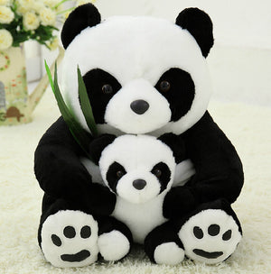 25CM Sitting Mother and Baby Panda - Free Shipping to N.A.