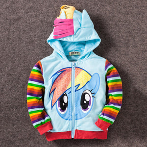 Cute Pony Kids Cartoon Jacket - Free Shipping to N.A.