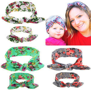 2Pcs/Set Mom and Me Boho Turban Headband, super cute!