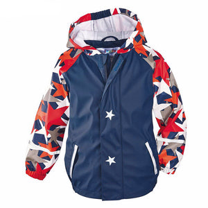 Kids Mountain Jackets Cartoon Print Waterproof Hooded Coat for Girls & Boys - Free Shipping to N.A.