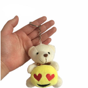 8cm Plush Teddy Bear Pendant Key Ring - Free Shipping