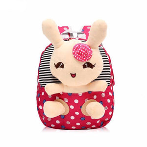 25cm Rabbit Kids School Backpack with Removable Doll - Free Shipping to N.A.