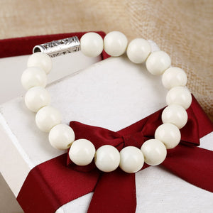 20cm Faux Pearl Charm Bracelet - Free Shipping to N.A.