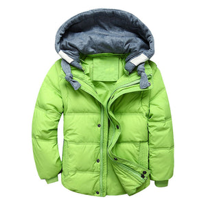 Boys Down Warm Winter Jacket and Vest, convertible