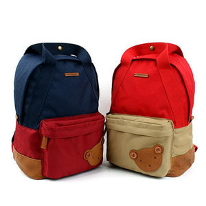 39cm Sturdy Canvas Kids Backpack - Free Shipping to N.A.