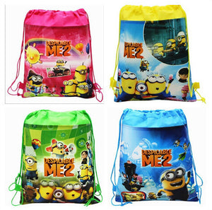 34x27cm Cartoon Despicable Me Drawstring Kids Bag Backpack Beach Bag - Free Shipping N.A.