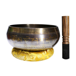 Meditation Calming Mindfulness Portable Home Gift Chanting Easy Play Tibetan Singing Bowl Set Yoga Relaxation With Cushion Stick