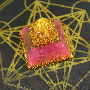 Orgonite Reiki Division Hand Work Organ Handmade Spiritual High Frequency Energy Orgon Pyramid Crystal Healing EMF Protection