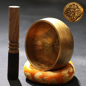 Copper Buddha Sound Bowl Yoga Meditation Instruments Singing Bowl Handicraft Music Therapy Tibetan Bowl Home Decoration Bowls #