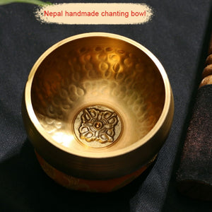 Copper Buddha Sound Bowl Yoga Meditation Instruments Singing Bowl Handicraft Music Therapy Tibetan Bowl Home Decoration Bowls #