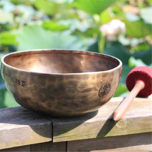 Gandhanra Classical Handmade Full Moon Tibetan Singing Bowl Set From Nepal,For Meditation,Chakra,Mindfulness,Sound Healing,Gift