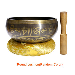 Meditation Calming Mindfulness Portable Home Gift Chanting Easy Play Tibetan Singing Bowl Set Yoga Relaxation With Cushion Stick