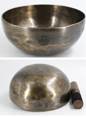 Gandhanra Classical Handmade Full Moon Tibetan Singing Bowl Set From Nepal,For Meditation,Chakra,Mindfulness,Sound Healing,Gift