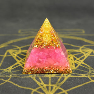 Orgonite Reiki Division Hand Work Organ Handmade Spiritual High Frequency Energy Orgon Pyramid Crystal Healing EMF Protection