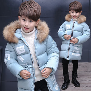 Boys Winter Down Hooded Coat