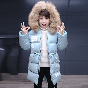 Boys Winter Down Hooded Coat