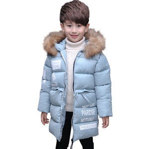 Boys Winter Down Hooded Coat