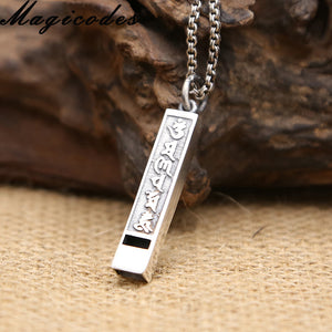 Mantra long whistle buddha pendant & necklace for men and women - Free Shipping Throughout North America - Please allow 15-30 days