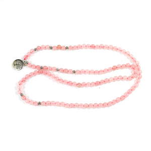 Pink Buddha Meditation 6mm 108 Beads