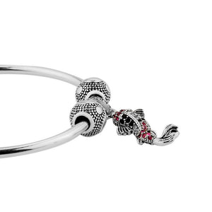 Retro Silver YIN & YANG Charms Fit Original Pandora Bracelets - Free Shipping to N.A.