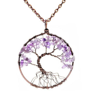 Tree Of Life Chakra Necklace and Pendant - Free shipping throughout North America - please allow 15-38 days