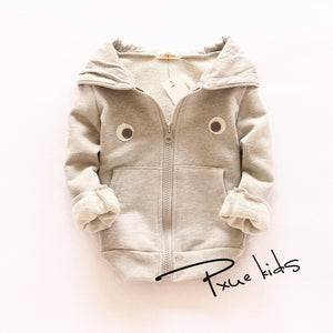 Boys and girls Coats Rabbit style cotton coat Unisex children hoodies - Free Shipping to N.A.