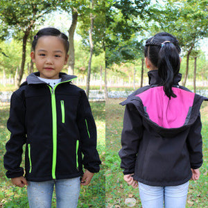 Kids Softshell Windbreaker Jacket Waterproof Free Shipping to N.A.