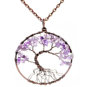 Tree Of Life Chakra Necklace and Pendant - Free shipping throughout North America - please allow 15-38 days