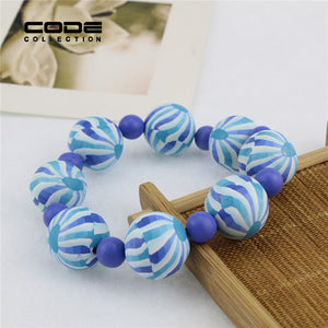 20cm Handmade Bohemian Fimo Beads Chain Bracelets - Free Shipping to N.A.