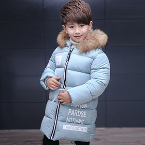 Boys Winter Down Hooded Coat