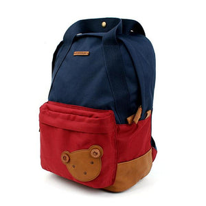 39cm Sturdy Canvas Kids Backpack - Free Shipping to N.A.