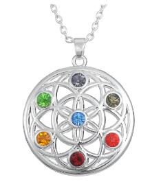 Skyrim Flower of Life / Buddha Infinity Feather Pendant & Necklace - Free Shipping Throughout North America - Please allow 15-30 days