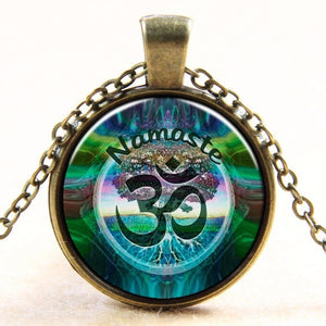 Casual OM Pendant & Necklace - Free Shipping Throughout North America - Please allow 15-30 days