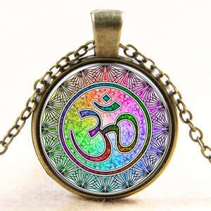 Casual OM Pendant & Necklace - Free Shipping Throughout North America - Please allow 15-30 days