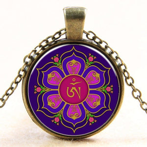 Casual OM Pendant & Necklace - Free Shipping Throughout North America - Please allow 15-30 days