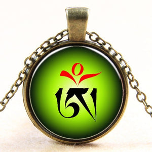 Casual OM Pendant & Necklace - Free Shipping Throughout North America - Please allow 15-30 days