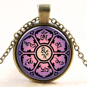 Casual OM Pendant & Necklace - Free Shipping Throughout North America - Please allow 15-30 days