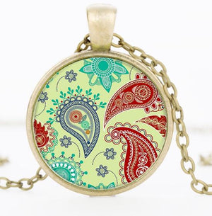 Mandala necklace - Free Shipping Throughout North America - please allow 15-30 days