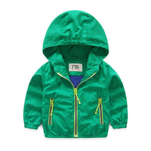 Spring Autumn Kids Jacket Boys Girls Windbreaker - Free Shipping to N.A.