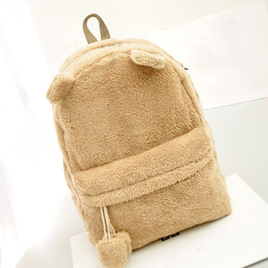 41cm Fuzzy Cat Ear Backpack - Free Shipping to N.A.