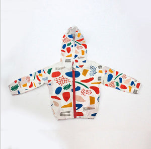 Lightweight Summer Hooded Printed Fruits Outerwear Jacket for Kids - Free Shipping to N.A.