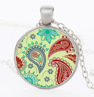 Mandala necklace - Free Shipping Throughout North America - please allow 15-30 days