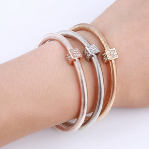 New! 3 Bracelets with Bangles - Free Shipping Anywhere In North America. Please allow 2-4 weeks for delivery