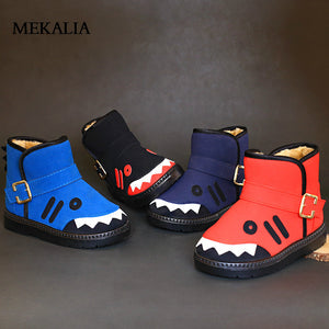 Winter Children Flock Waterproof Martin Boots - Free Shipping to N.A.