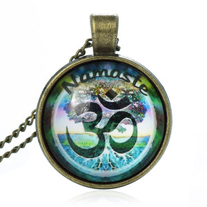 Casual OM Pendant & Necklace - Free Shipping Throughout North America - Please allow 15-30 days