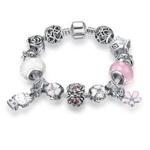 Lovely Hello Kitty Charm Bracelet - Free Shipping to N.A.