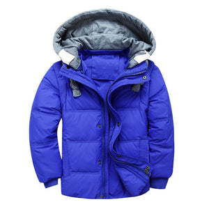 Boys Down Warm Winter Jacket and Vest, convertible