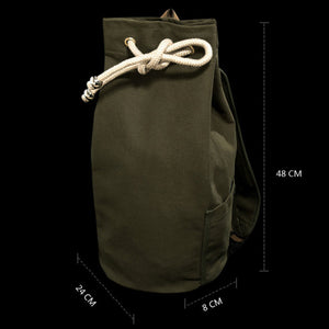 48cm Canvas bucket bag Backpacks with Drawstring backpack  - Free Shipping to N.A.