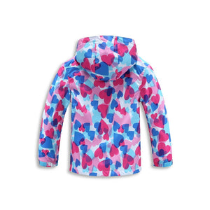 Hooded Hearts Raincoat Spring and Fall waterproof coat - Free Shipping to N.A.